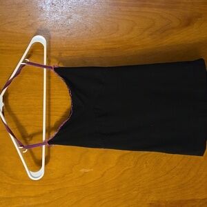 Black Tank Top With Purple Trim Size Small:  C